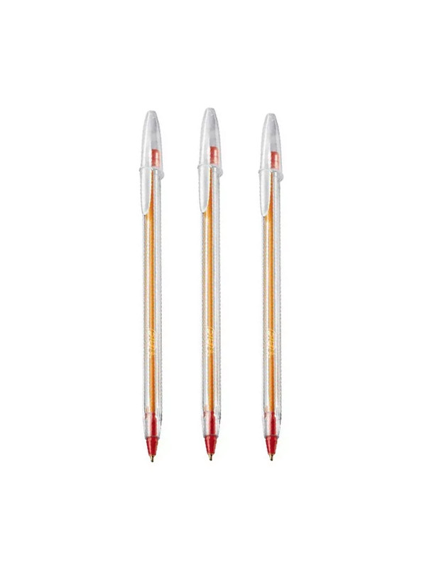 Boligrafo Bic Fine Plus Rojo x 3 un