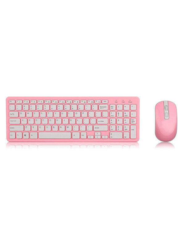 Teclado + Mouse Belen Rosa Gkm520