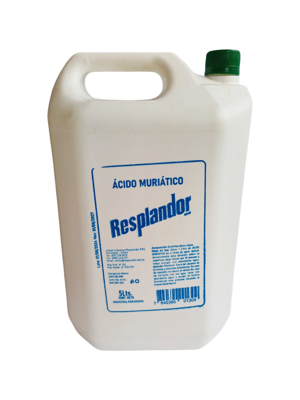 Acido Muriatico Resplandor de 5lts