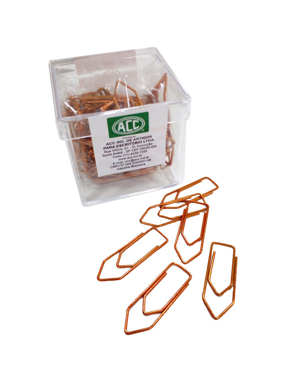 Clip Acc 2/0 C/Plast.100 Unid-Naranja