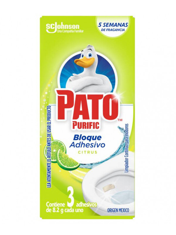 Pastilla Adhesiva Pato Purific X 3 Citrus
