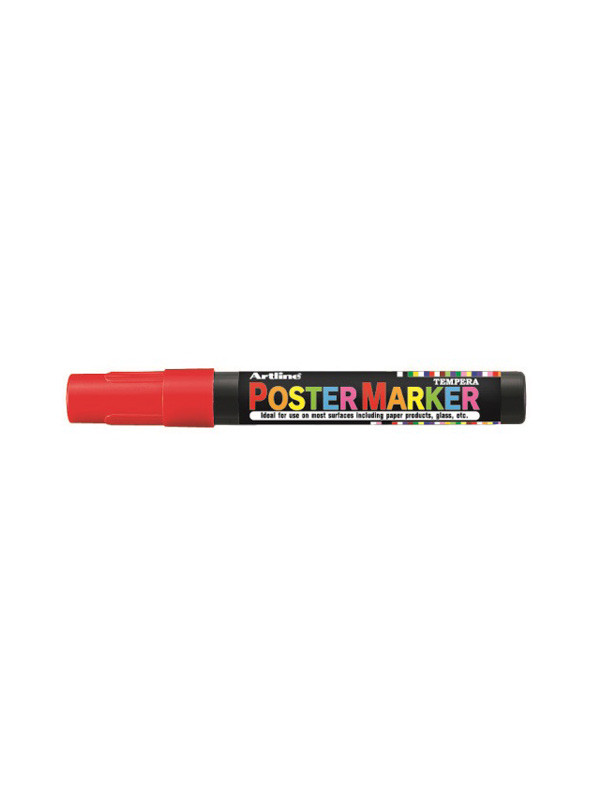 Marcador Artline Poster Rojo 4mm Epp-4