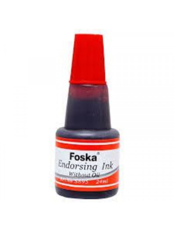 Tinta foska para sello rojo 24 Ml.