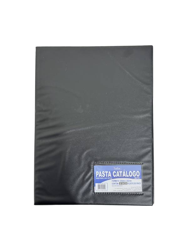 Carpeta catalogo Oficio Plast Park pvc negro 50 folios