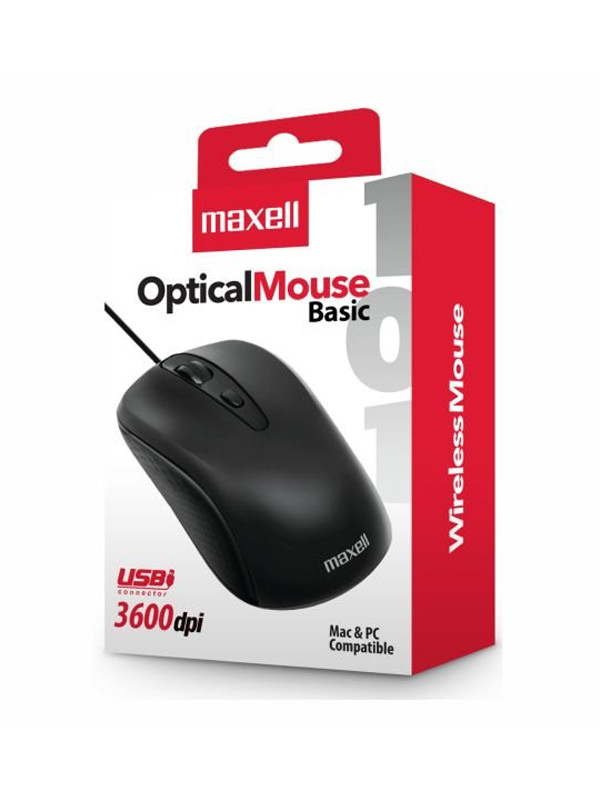 Mouse Optico Maxell Negro