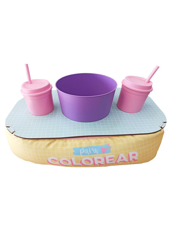 Almohadon Uatt  p/ Pororo Doble Pastel Ref.36058