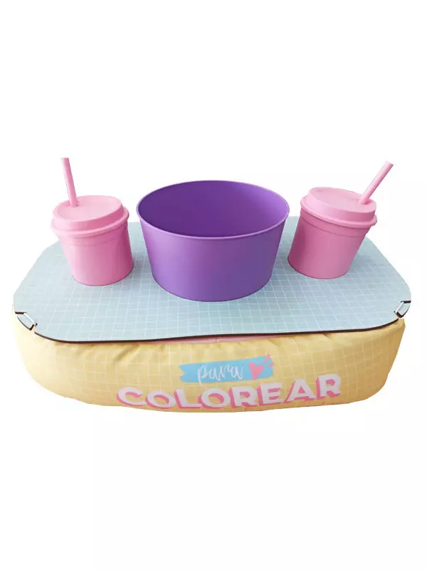 Almohadon Uatt  p/ Pororo Doble Pastel Ref.36058