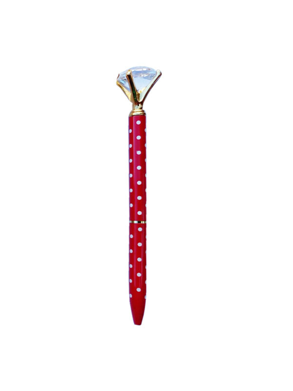 Boligrafo Diamante Rojo c/ Motas ref:22