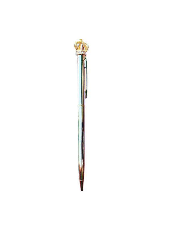 Boligrafo C/ Dije Corona Dorado