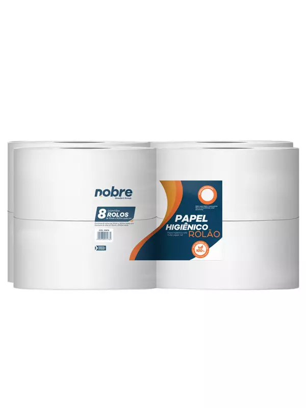 Papel Higienico 300Mts Nobre Fardo x 8 Cod.59876 Celulosa