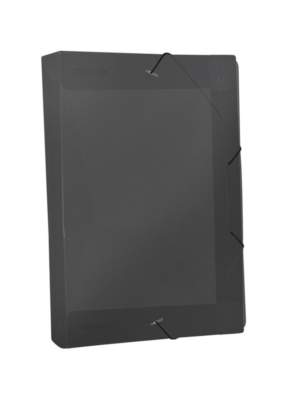 Carpeta con Goma semi Transparente Dac 55mm Negro ref:505