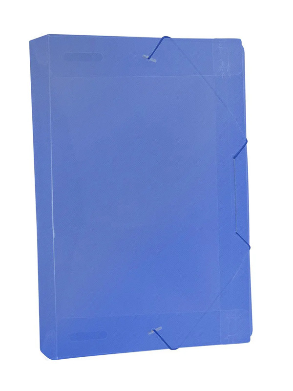 Carpeta c/ Goma semi Transparente Dac 55mm Azul ref:505