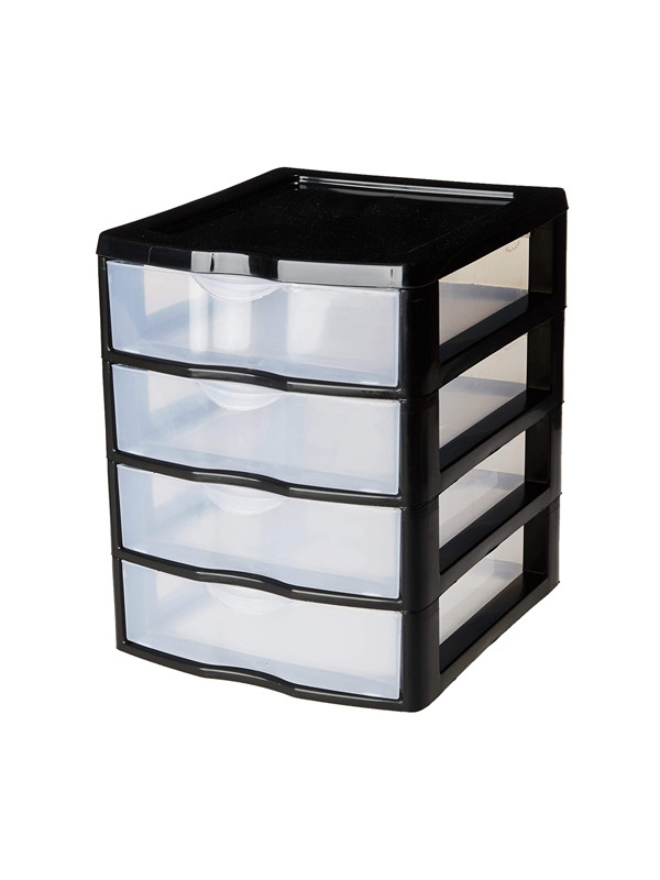 Gavetero Negro Ref.004/4 Nitron 4 Niv