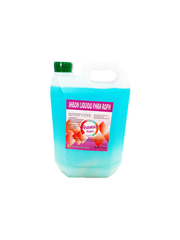 Jabon Liquido P/ Ropa Aromas Hogar X 5lts.