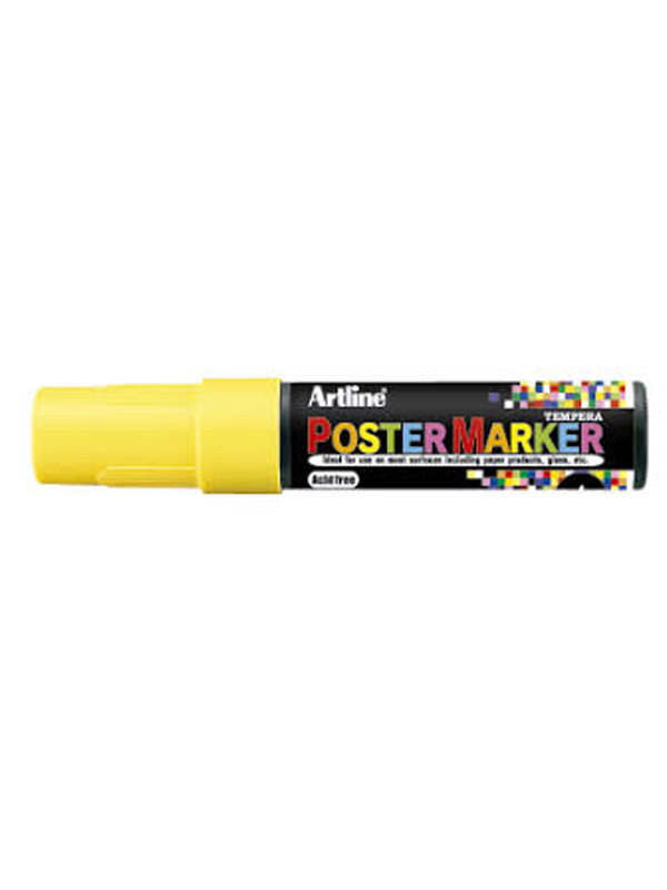 Marcador Artline Poster Marker Amarillo 6mm Epp-6