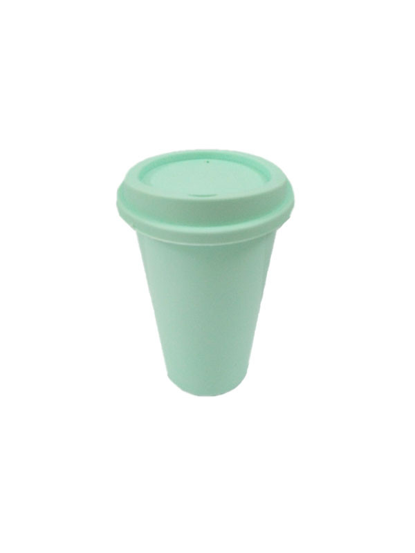 Vaso c/ Tapa Bebible Verde Pastel Ref:100011