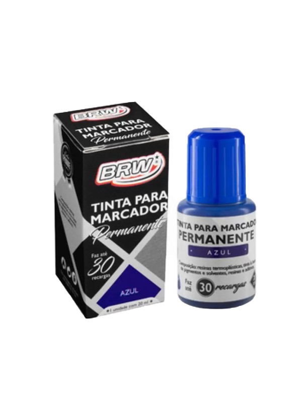 Tinta perm.p/ Marcador Azul  Brw 20ml ref: 7001