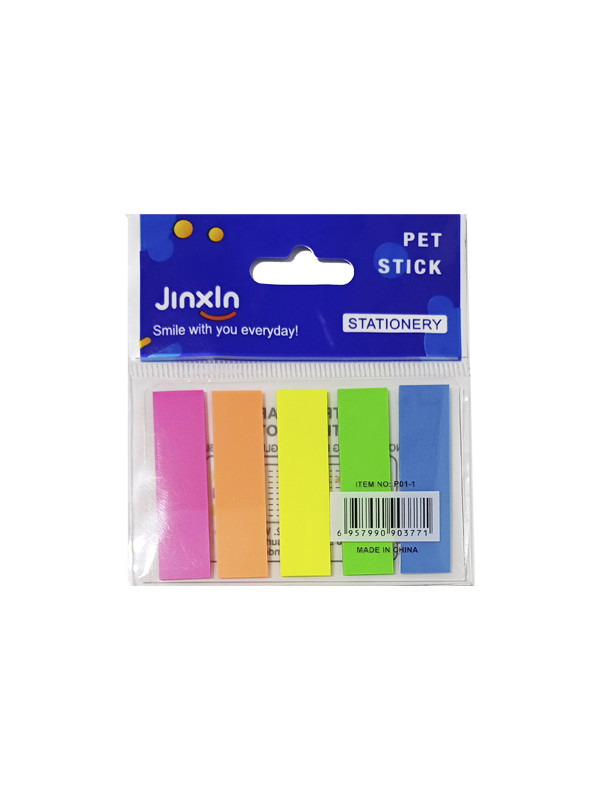 Banderita Señaladora JinXin PVC x 5 Colores Ref:3603