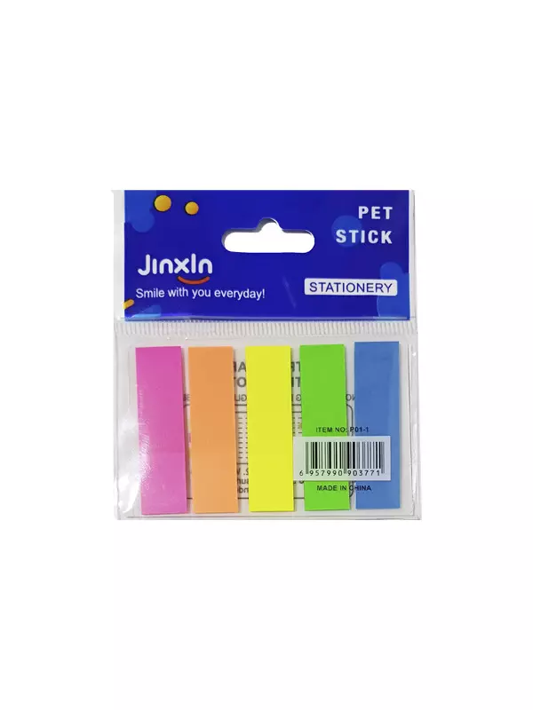 Banderita Señaladora JinXin PVC x 5 Colores Ref:3603