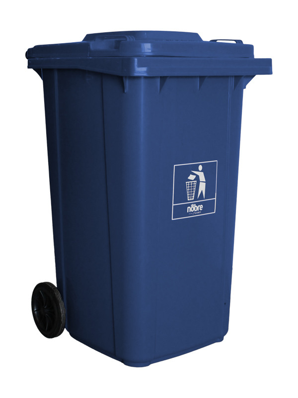 Basurero Nobre con ruedas de 240 Lts Azul 39837