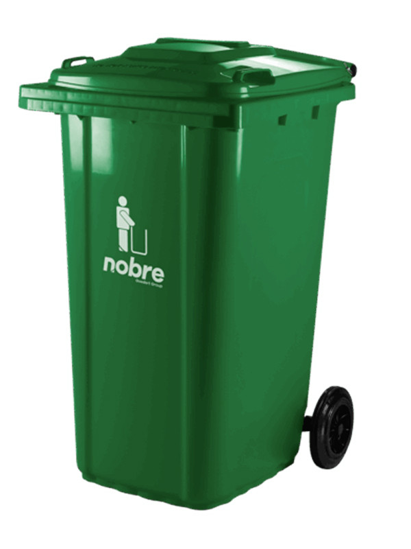Basurero Nobre con ruedas de 240 Lts Verde 39840