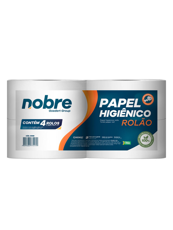 Papel Higienico 200mts Nobre 4 Rollos Cod. 41098 Celulosa