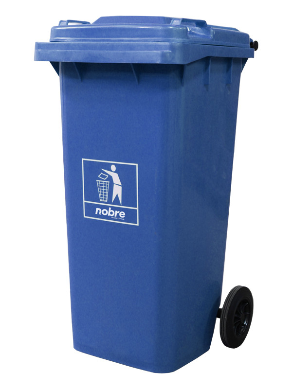 Basurero Nobre con ruedas de 120Lts Azul 41370