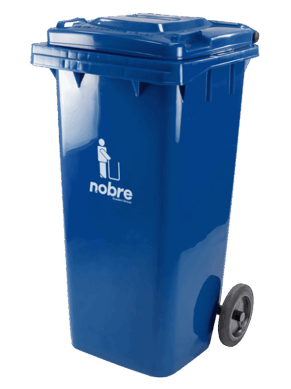 Basurero Nobre con ruedas de 120Lts Azul 41370