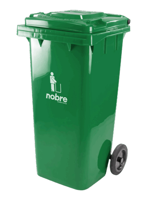 Basurero Nobre con ruedas de 120Lts Verde 41374