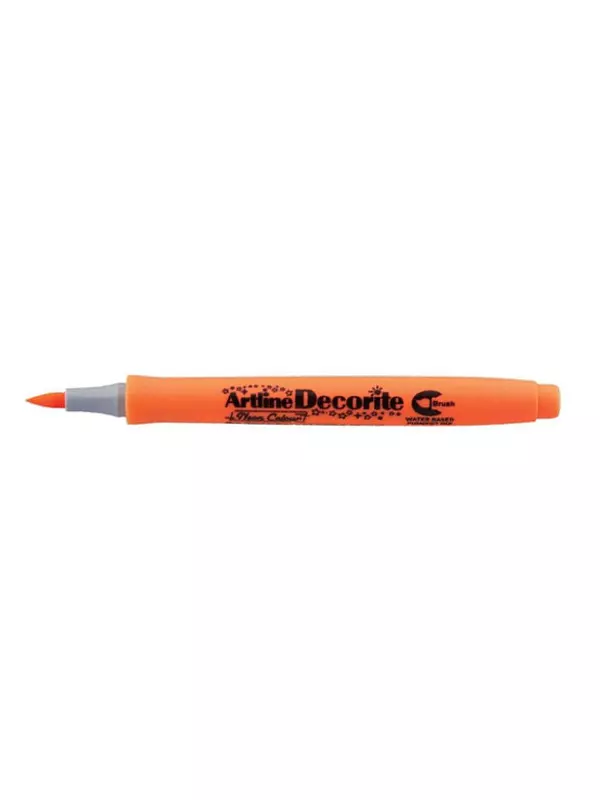 Decorite Neon Brush Artline Naranja