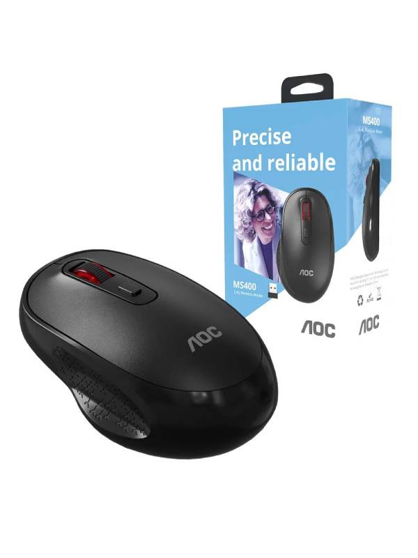 Mouse inalambrico AOC ms400 negro