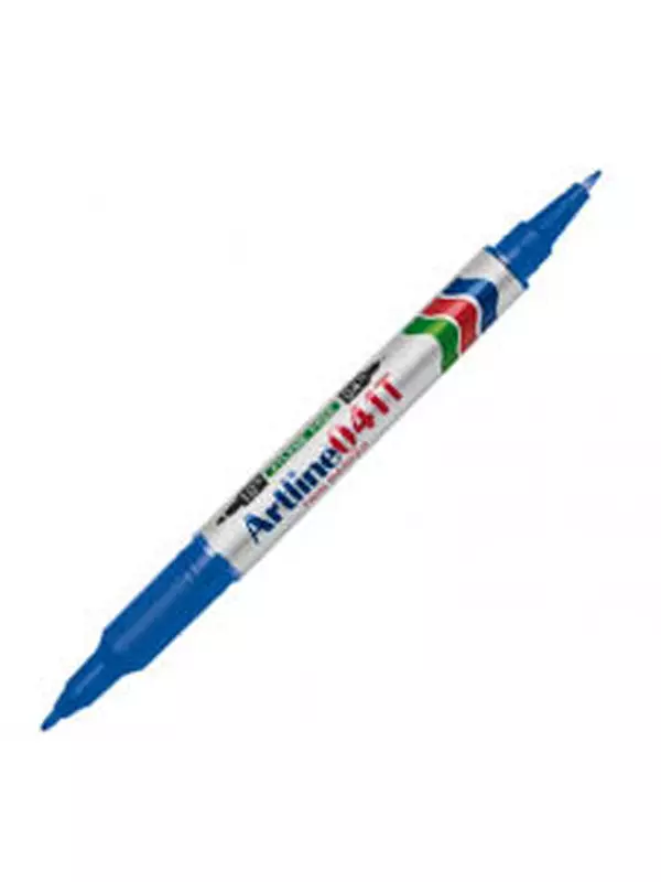 Marcador Artline EK-41T Azul Doble Punta