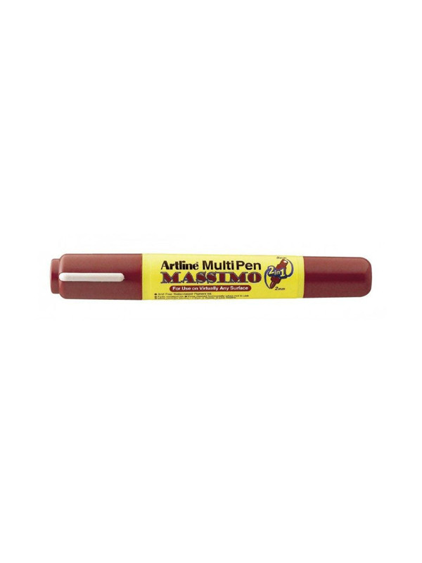 Marcador Artline Massimo 2 En 1 - Marron