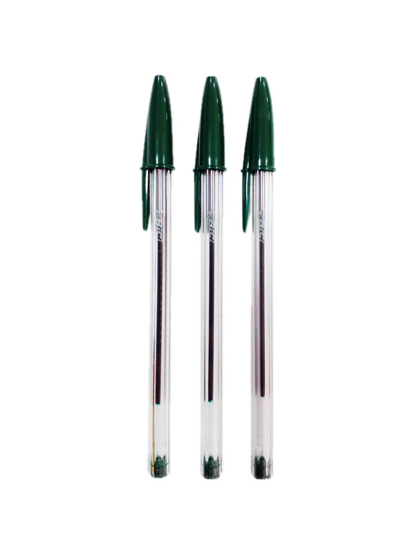 Bic Cristal Verde x 3 Unidades