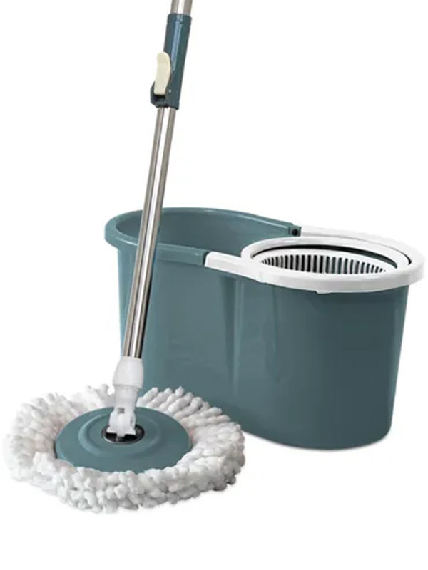 Balde de Nobre de 9 Lts Azul rotatorio Plastico con Mopa ref:54344