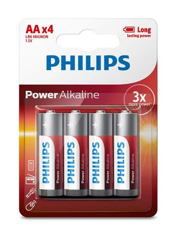 Pila Philips Aa X 4 - Alcalina