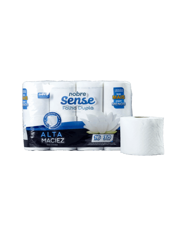 Papel Higienico Nobre Sense Paquete por 16 Rollos de 30mts doble Hoja
