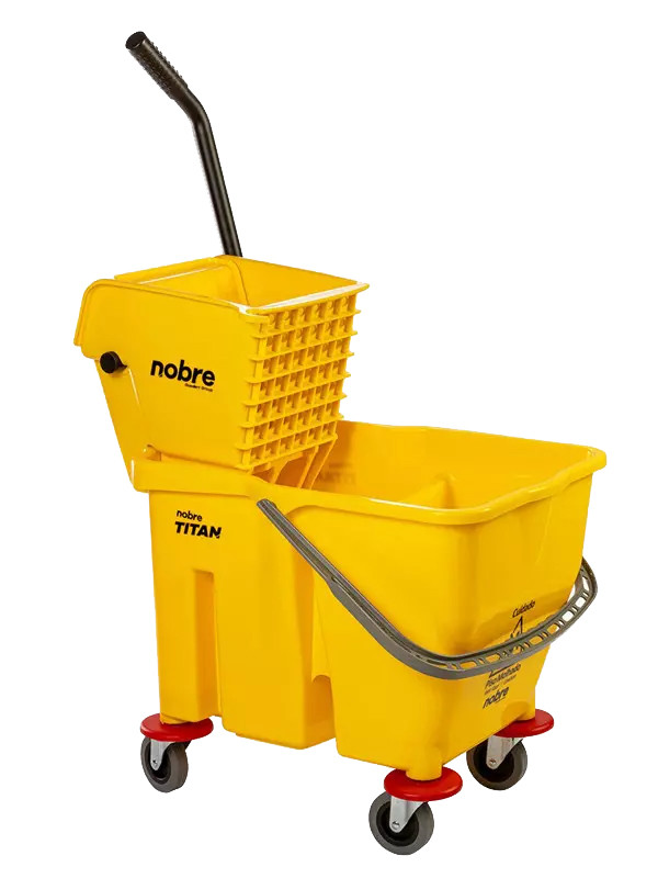 Balde Carrito doble Nobre con Escurridor para Mopa de 34 Litros