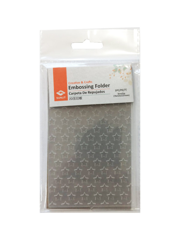 Carpeta de Repujados Ibicraft estrellitas 76mmx127mm ref: 658011