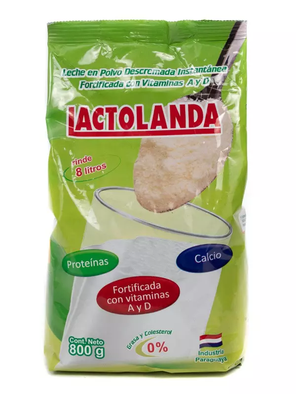 Leche En Polvo Lactolanda Descremada 800gr