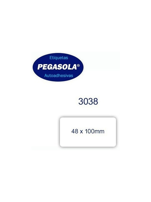 Etiqueta Pegasola 3038 - 48 Mm X 100 Mm - 90 Etiq.