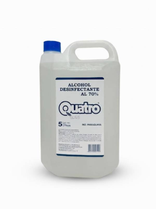 Alcohol rectificado Quatro 5 litros al 70 %
