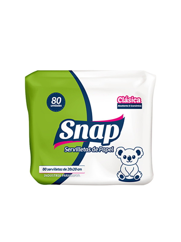 Servilleta Snap - 80 Unidades de 20x20cm