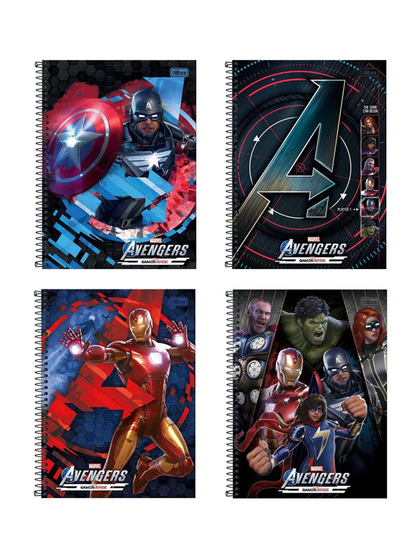 Cuaderno Univ.Tilibra Avenger Game TD-80H ref:31814