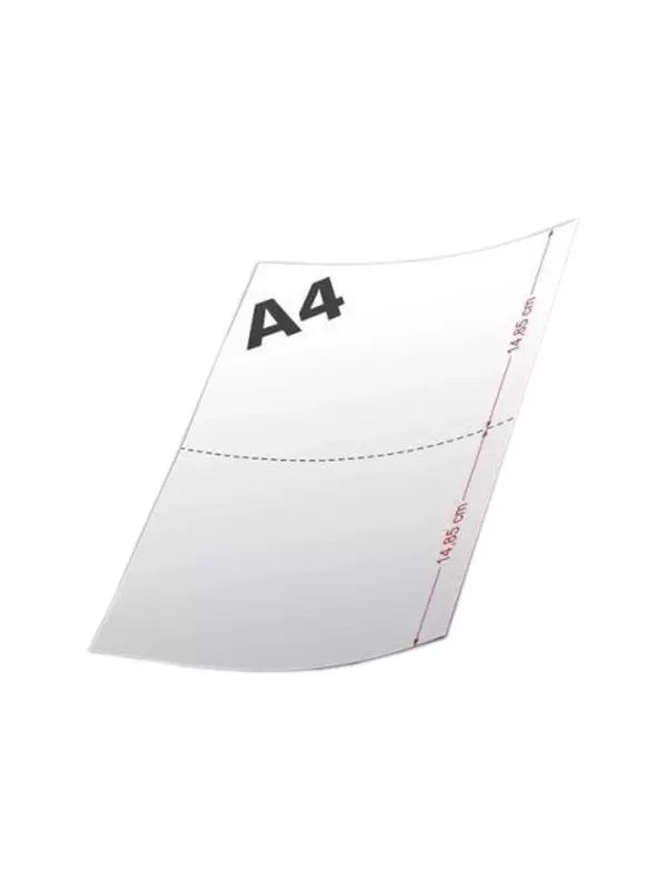 Resma A4 Serillada En Medio de 75grs