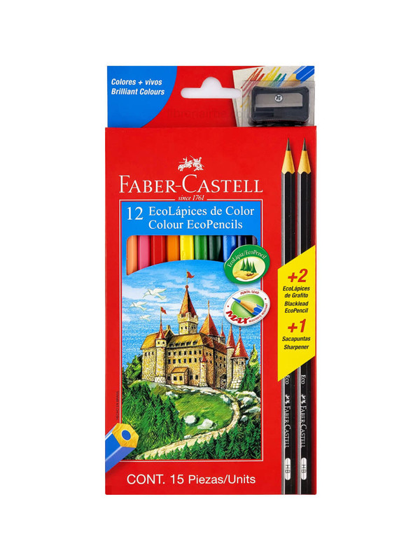 Lapiz De Color Faber Eco x100Col. + Neon & Pastel ref:7100