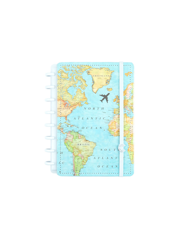 Cuaderno CI by Gocase MAPA MUNDI azul - A5