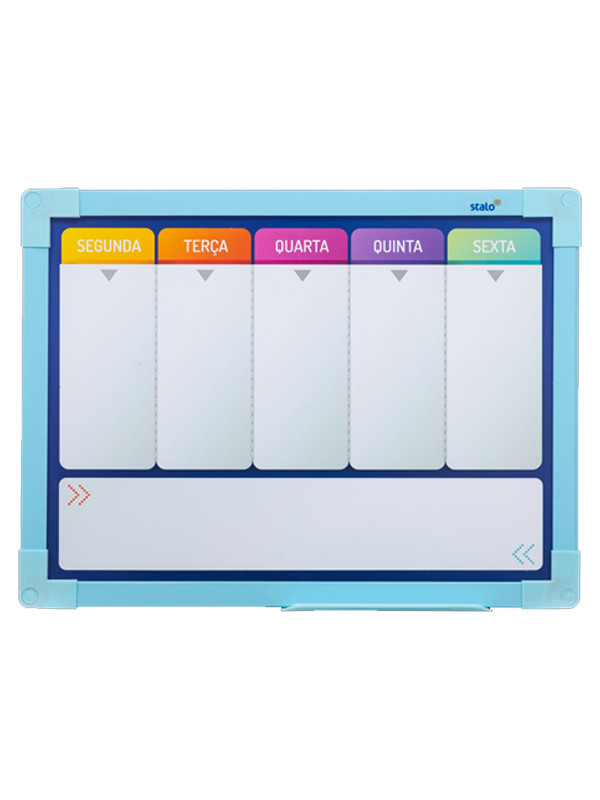 Pizarra Planner Stalo Celeste 40 X 30cm  Arco Iris ref:80806