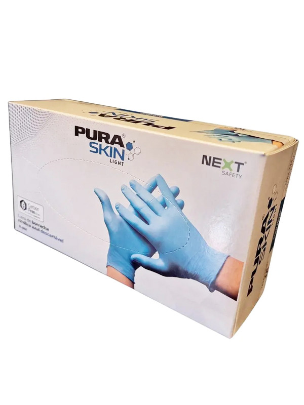 Guante de Nitrilo Azul G caja de 100 Unidades