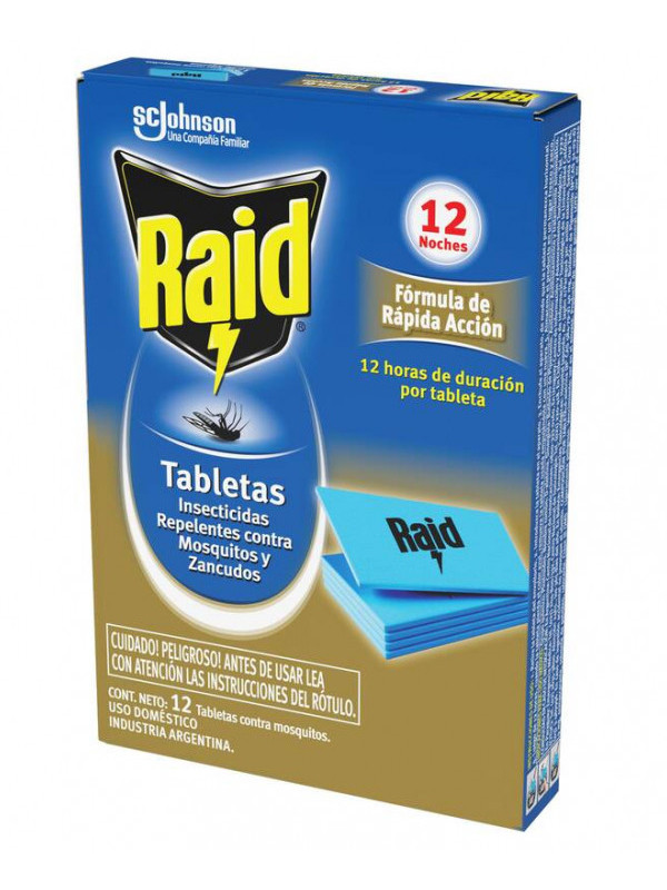 Pastilla Raid Tabletas x 12